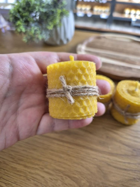 Bičių vaško mini advento žvakių rinkinys