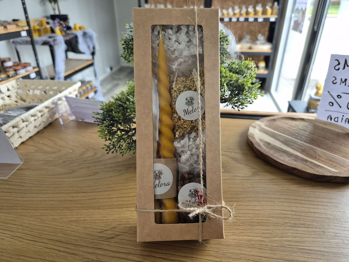 Bičių magija – bičių produktų ir žvakių rinkinys